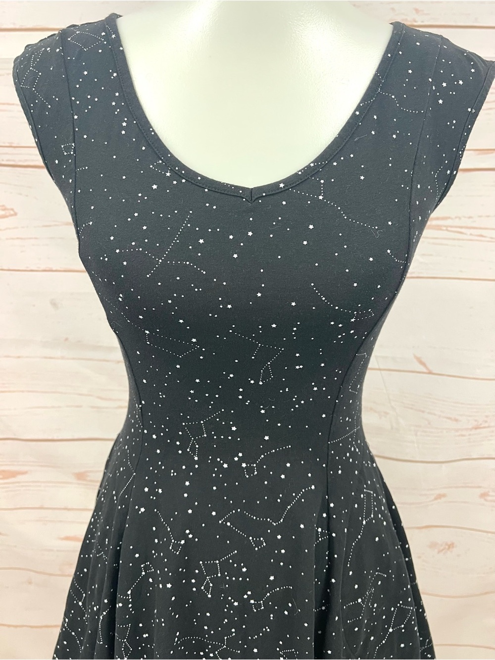 Effie’s Heart Retro Galaxy Constellation Pocket Skater Tunic Top Swing Dress - Picture 11 of 13